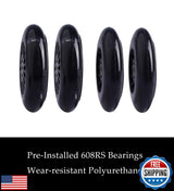Polyurethane Front Replacement Wheels Set with Illuminated Lights for Wiggle Car Swing Car