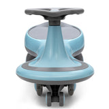 Blue Wiggle Car Ride-On Toy with Flashing Wheels for Toddlers and Kids