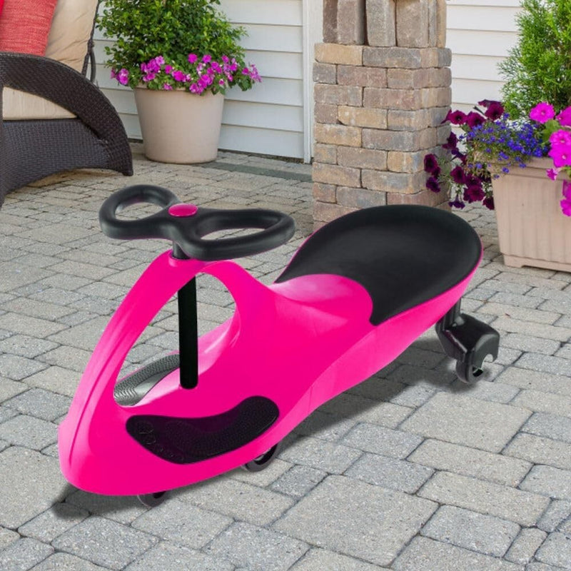 Wiggle Ride-On Car for Toddlers in Pink - Enhances Motor Skills with Safe and Fun Play