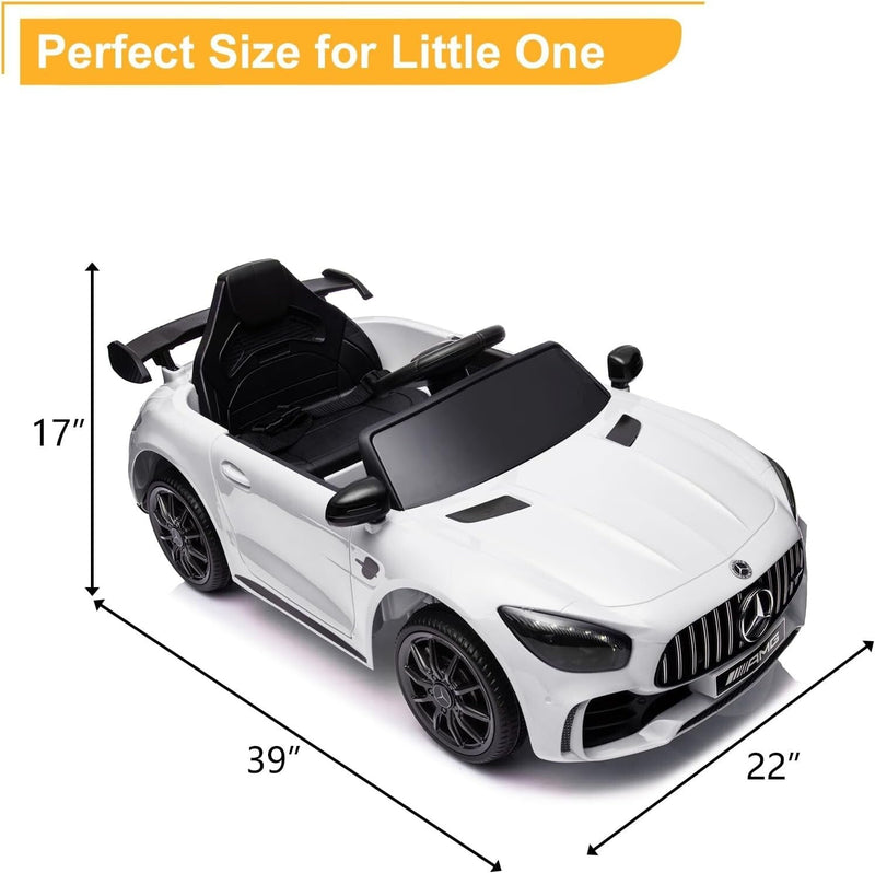 12V Battery-Powered Electric Ride-On Licensed Mercedes-Benz AMG GTR Car