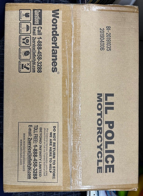 Lil Police Motorcycle Ride-On Toy for Toddlers