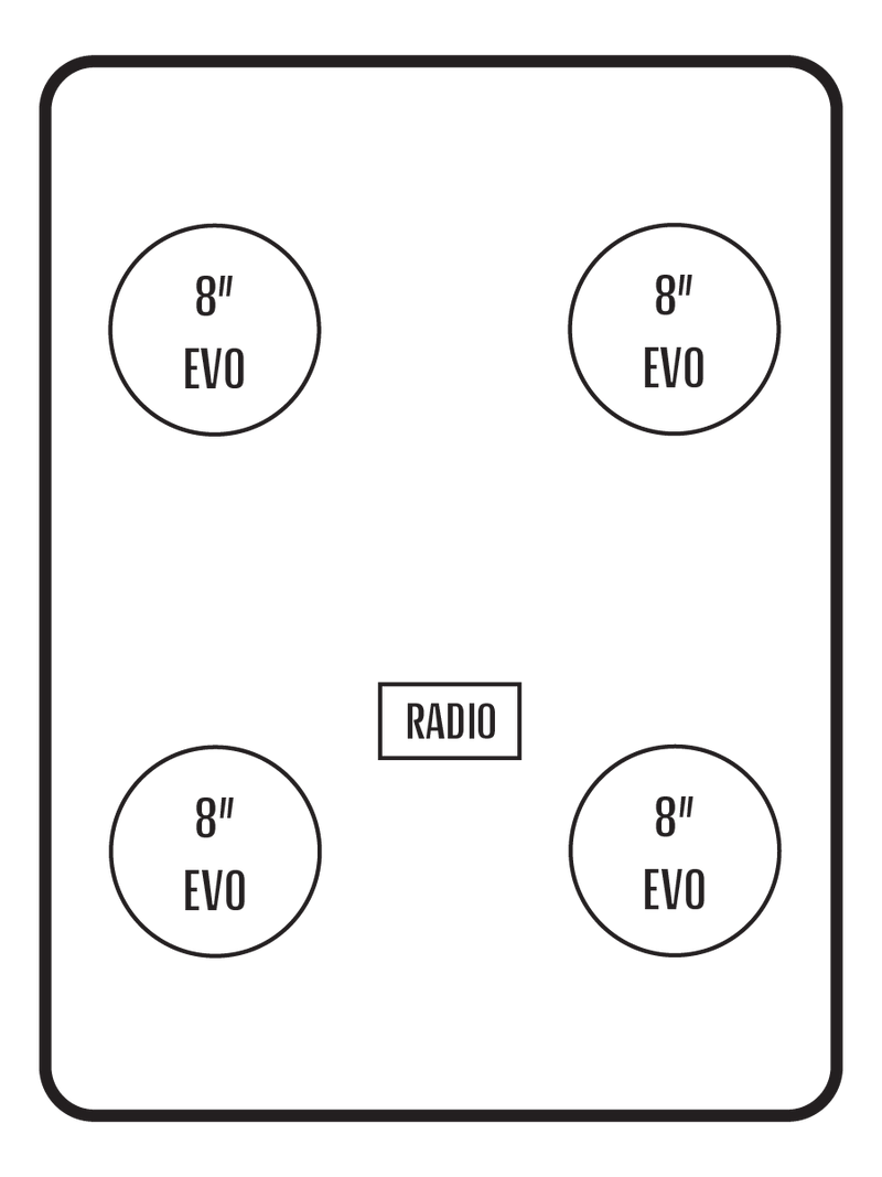 2017+ Can-Am Maverick X3 MAX Stereo Tops (4-Seat)