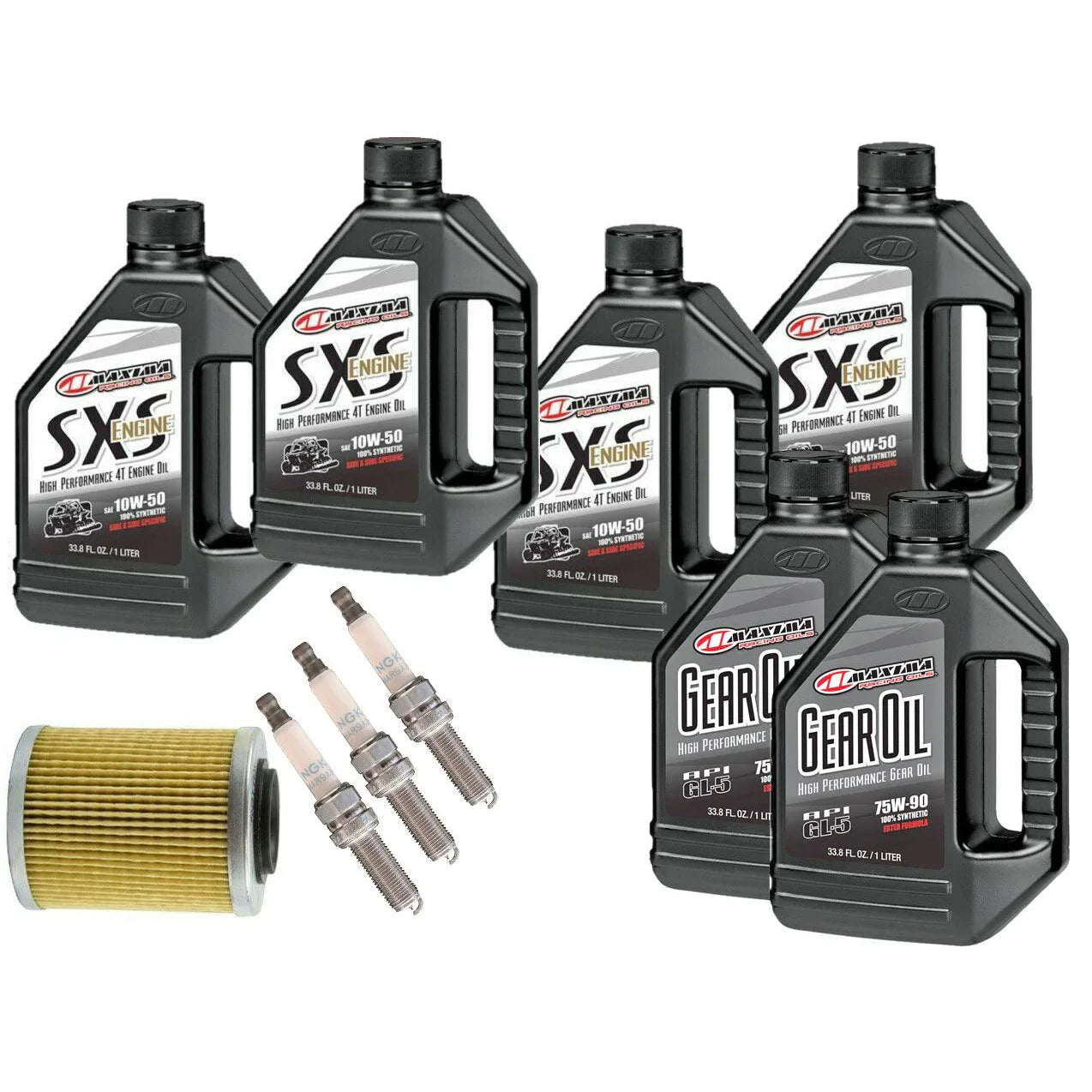 Maxima Can-Am Maverick X3 Full Synthetic Oil Change Kit