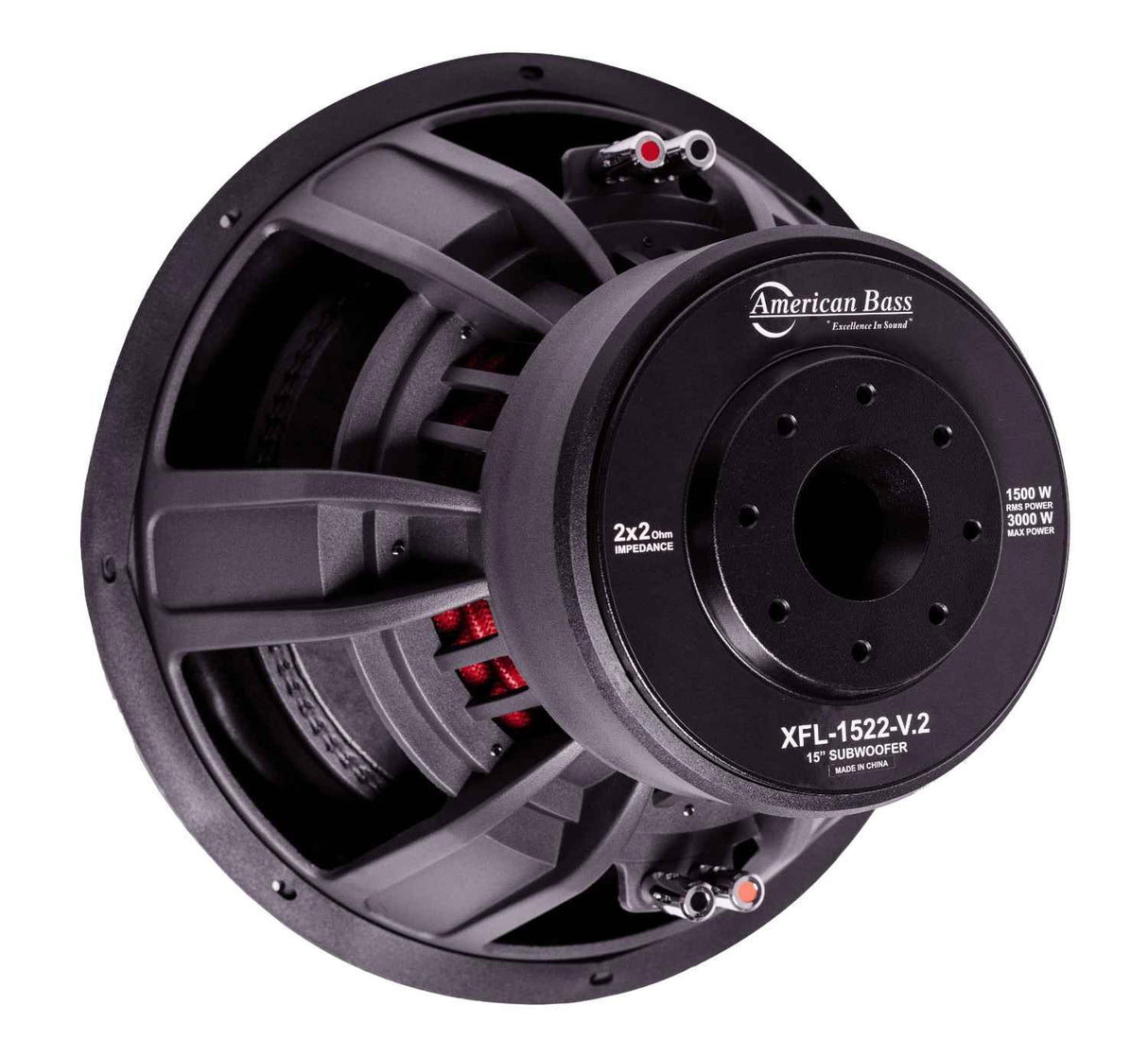 XFL 15″ Car Subwoofer | 1500 Watts RMS | Dual Voice Coil 2 Ohm or 4 Ohm