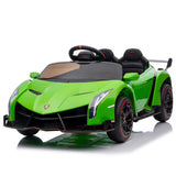 XMX615B Lamborghini Poison 12V Dual Drive RC Sports Car - 4.5AH Battery