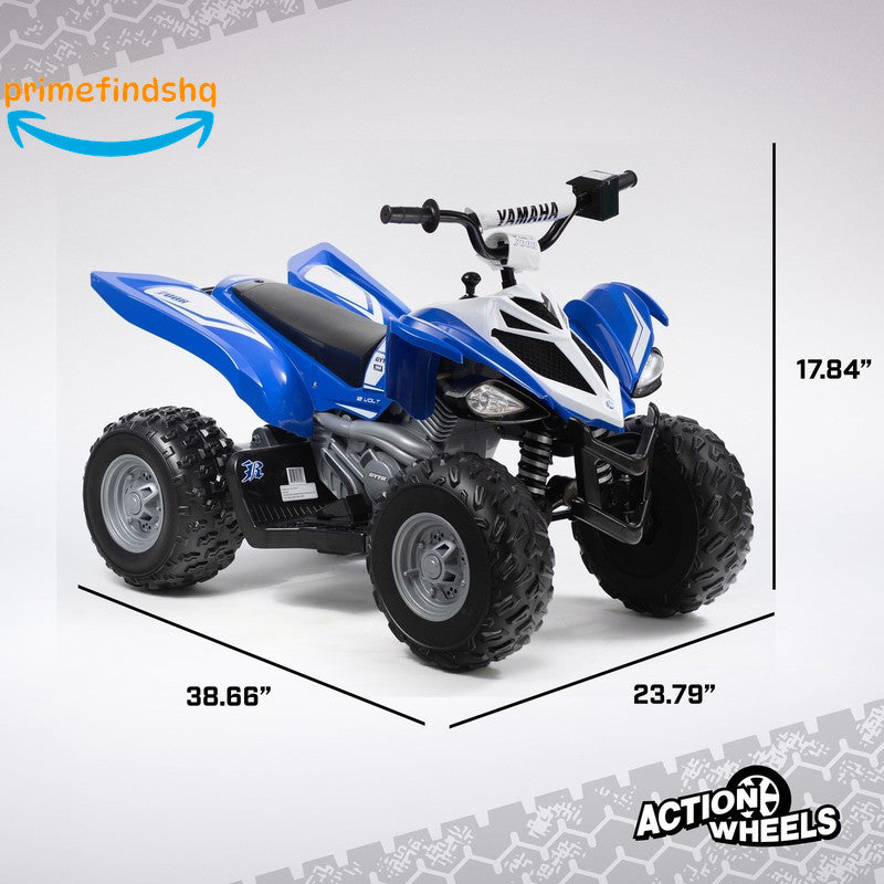 12 Volt Battery Powered Blue Ride-On ATV with Music Features