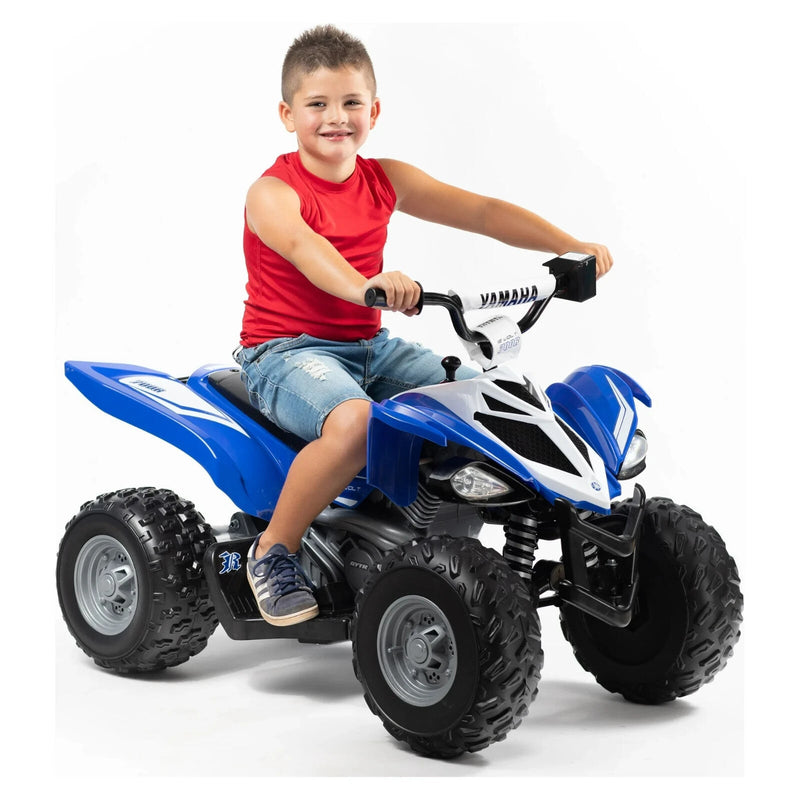 12V Battery-Powered Blue All-Terrain Ride-On ATV for Kids Ages 3+