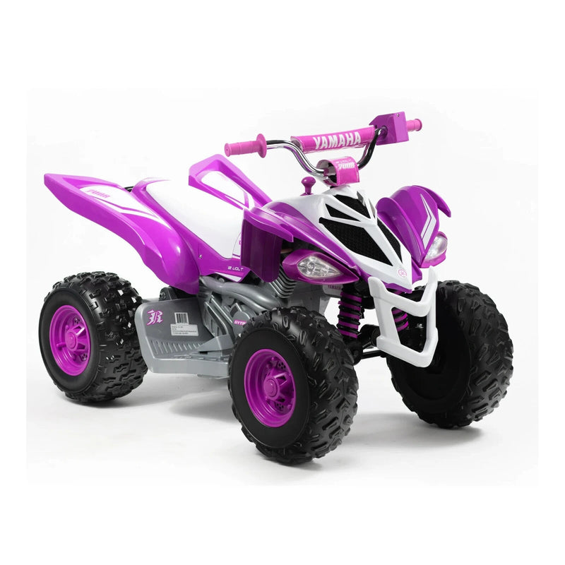 Yamaha Raptor 12V All-Terrain Battery Ride-On ATV for Kids 3+ in Purple