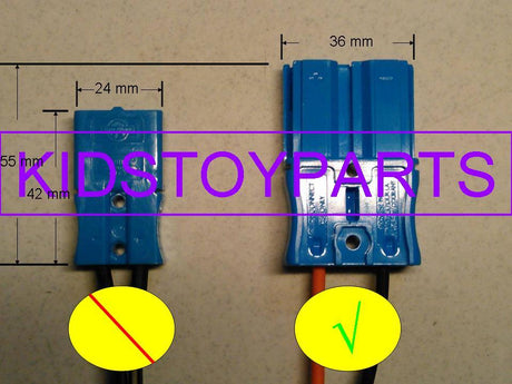 Raptor Battery Replug Kit for Kids 12V Ride-On Toys Compatible with Yamaha Models