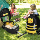 Yellow LED Scooter Suitcase: The Perfect Travel Companion for Kids