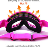 Anti-Fog Impact-Resistant Kids ATV Off-Road Motocross Goggles