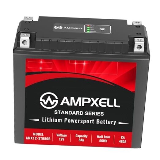 YTX14-BS Lithium Powersports Battery 12V 8Ah 480A