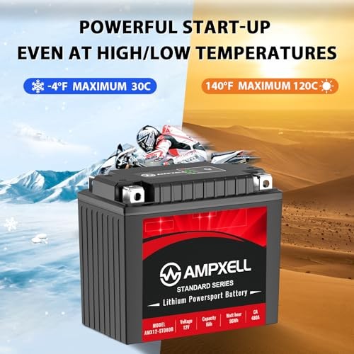 YTX14-BS Lithium Powersports Battery 12V 8Ah 480A