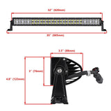 Auxbeam 32" Golf Cart Light Bar - Straight LED RGB Cree Golf Cart Light Bar WITH 12V converter