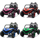 24V Kids 2-Seater Ride-On UTV Car with 400W Motor, Metal Frame, and EVA Wheels