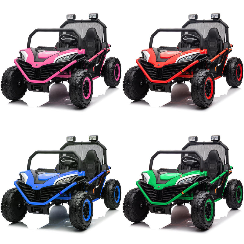 24V Electric Kids 2-Seater Ride-On UTV Truck with 300W Motor, EVA Wheels, and Remote Control
