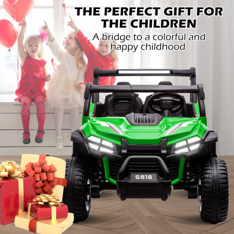 24V Electric Kids 2-Seater Ride-On UTV Truck with 4x80W Motors and Remote Control