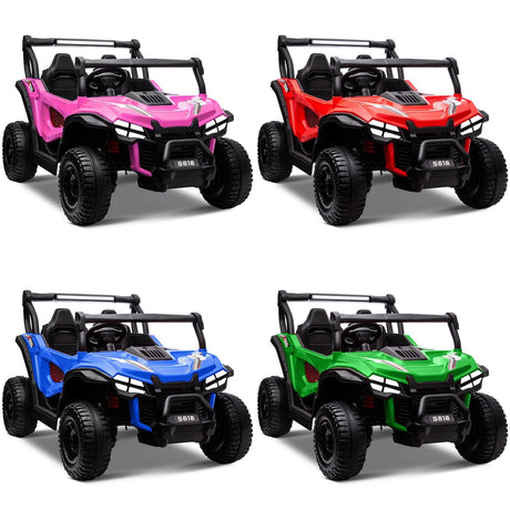 24V Kids Electric 2-Seater Off-Road UTV Truck Ride-On Car with 4WD and 80W Motor
