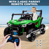 24V Kids Electric 2-Seater Off-Road UTV Truck Ride-On Car with 4WD and 80W Motor