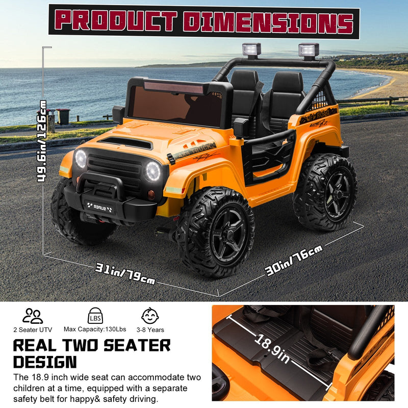 Kids Electric Ride-On Truck 24V 9AH Battery 4WD/2WD Multi-Color Power Car