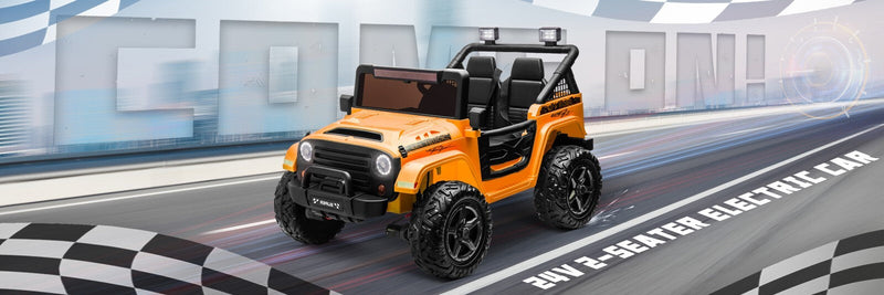 Kids Electric Ride-On Truck 24V 9AH Battery 4WD/2WD Multi-Color Power Car