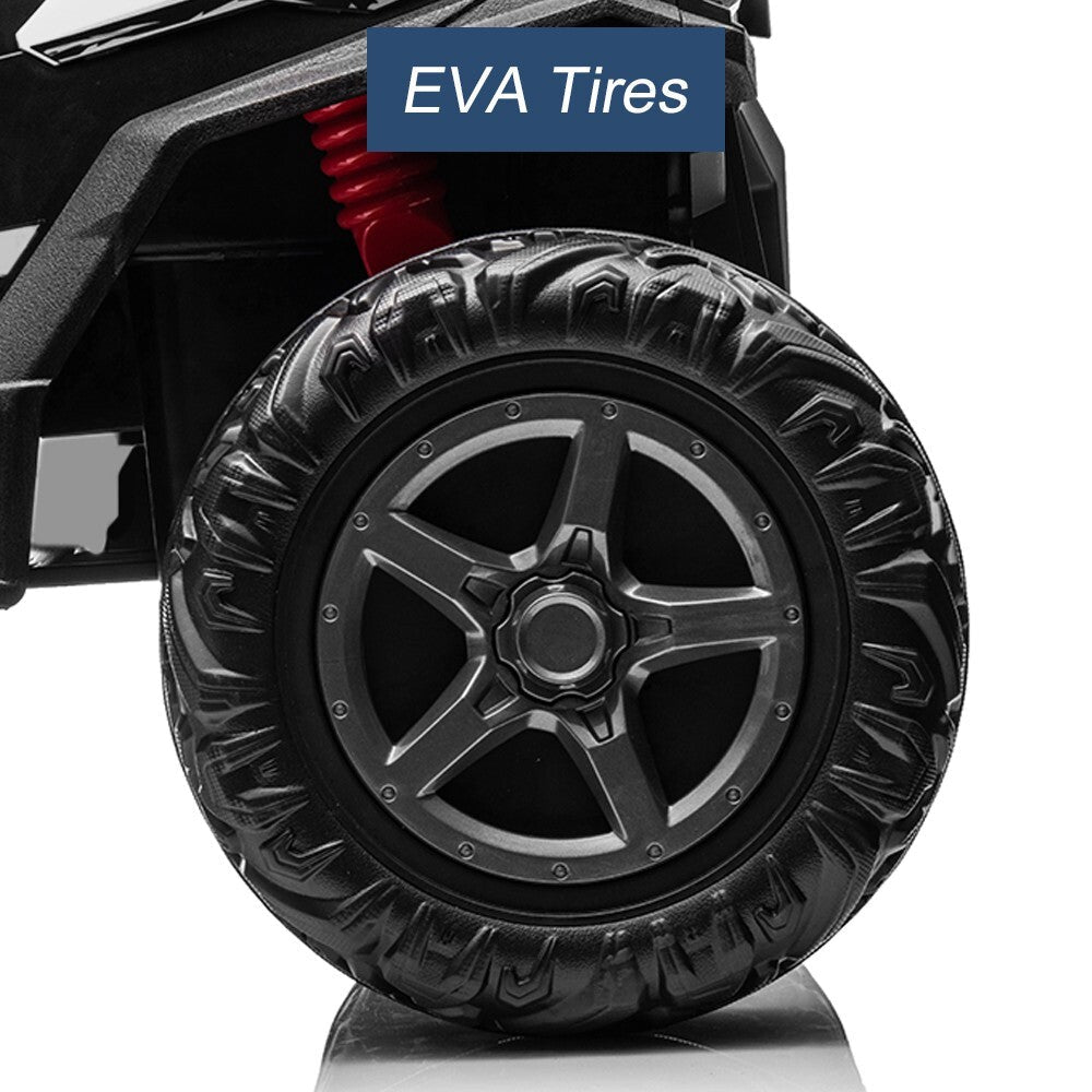 Electric Kids Ride-On 4WD/2WD UTV Truck with 24V Power, Bluetooth, and Music Features