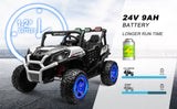 Electric Kids Ride-On 4WD/2WD UTV Truck with 24V Power, Bluetooth, and Music Features