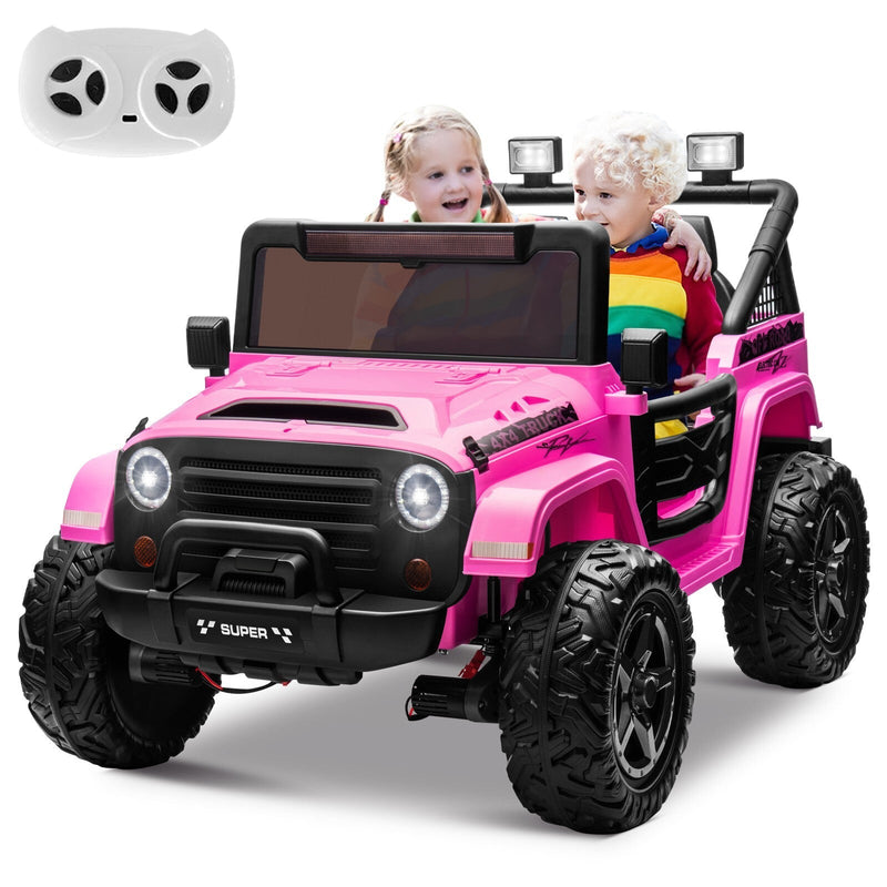 Kids Electric Ride-On Truck Car 24V 9AH Battery with 4WD/2WD Power - Purple