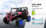 Kids Electric Ride-On UTV Truck with 24V Power, 4WD/2WD and Remote Control