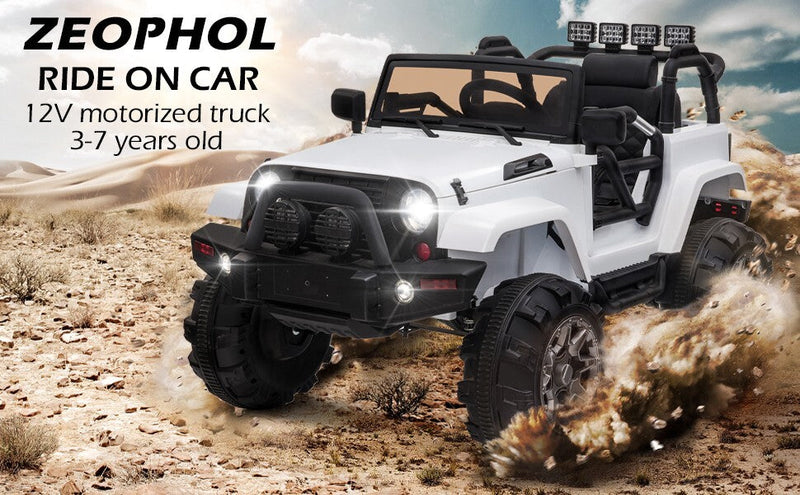 Kids 12V Electric Ride-On Truck with Remote Control and Built-in Music