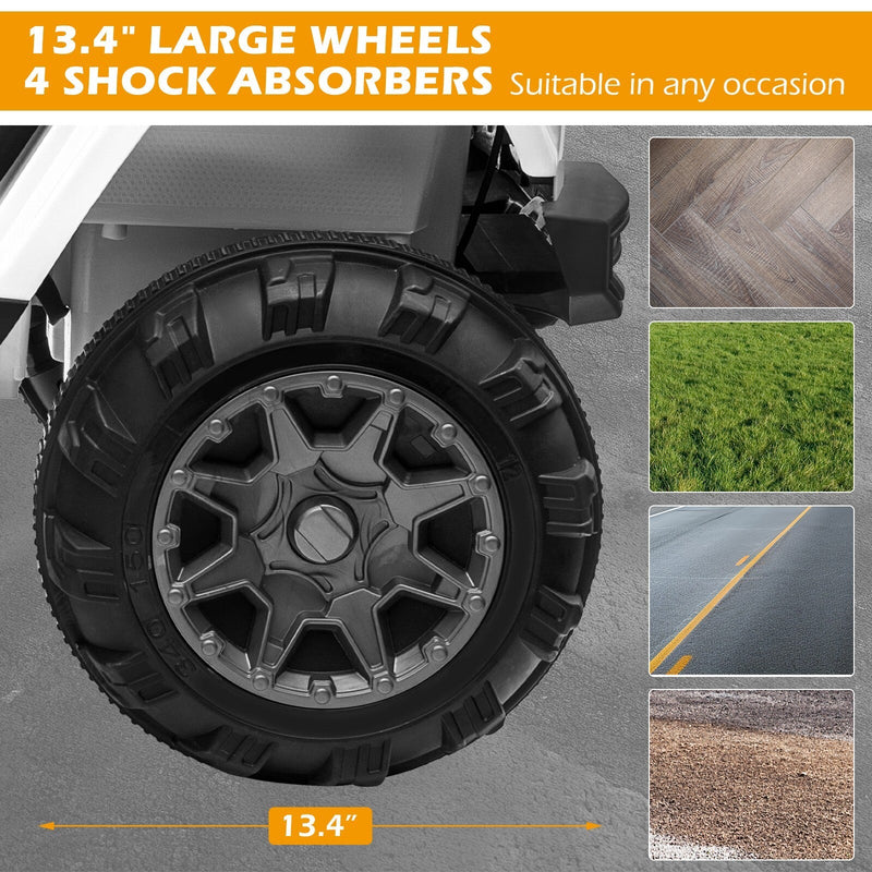 Kids 12V Electric Ride-On Truck with Remote Control and Built-in Music