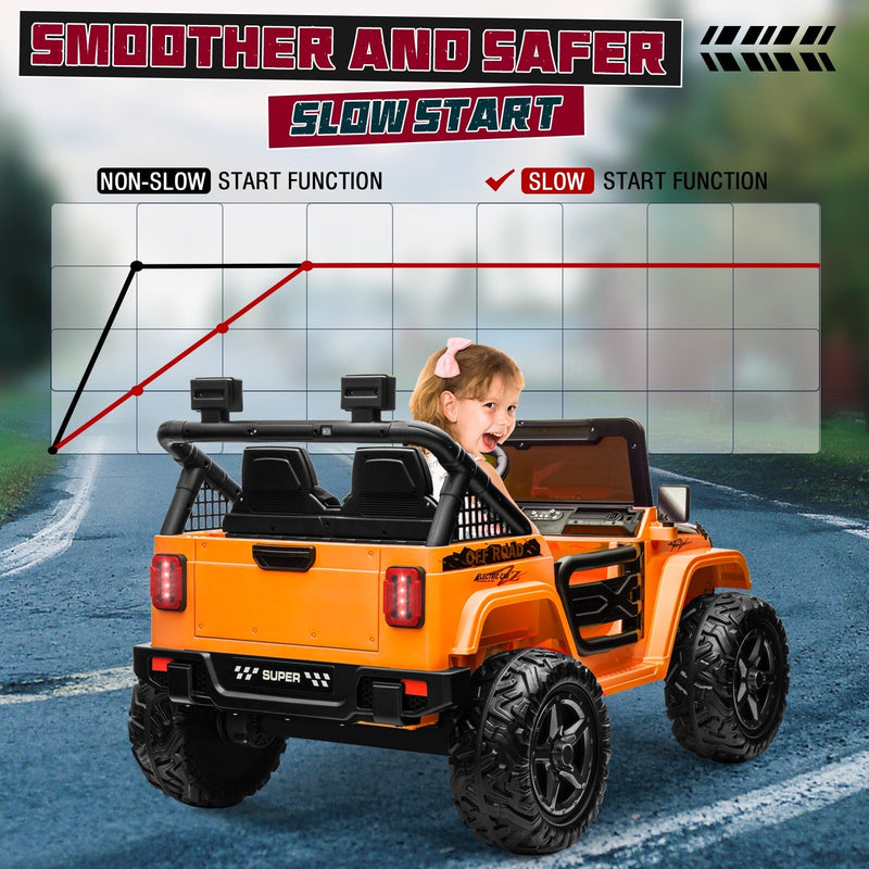 Kids Electric Ride-On Truck 24V 9AH Battery 4WD/2WD Power Car 2-Seater