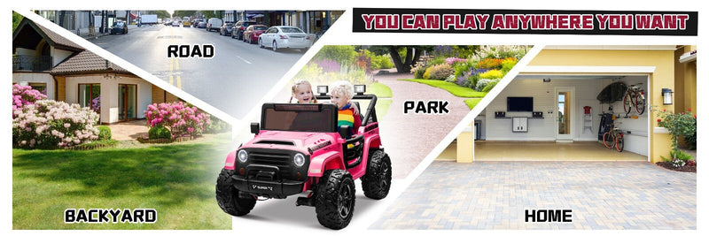 Kids Electric Ride-On Truck 24V 9AH Battery 4WD/2WD Off-Road Power Car