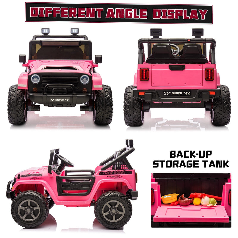 Kids Electric Ride-On Truck 24V 9AH Battery 4WD/2WD Off-Road Power Car