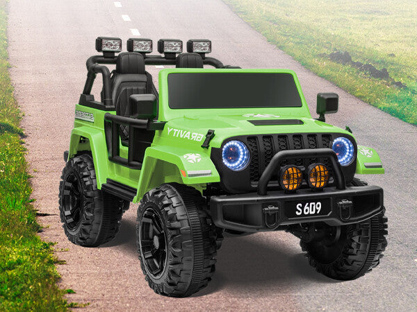 Kids 12V Electric Ride-On Jeep Truck with Remote Control and Powerful Battery