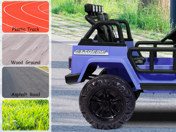 Kids 12V Electric Ride-On Jeep Truck with Remote Control and Powerful Battery