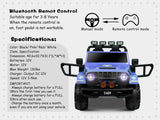 Kids 12V Electric Ride-On Jeep Truck with Remote Control and Powerful Battery