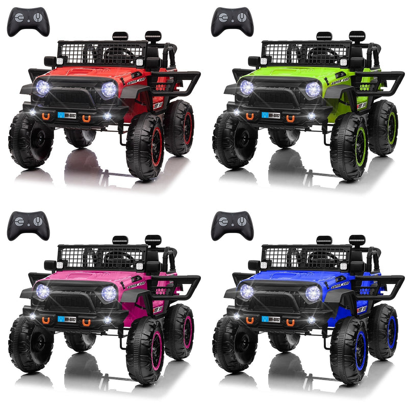 12V Electric Kids Ride-On Truck with Remote Control and 2 Seats