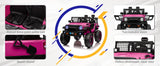 12V Electric Kids Ride-On Truck with Remote Control and 2 Seats