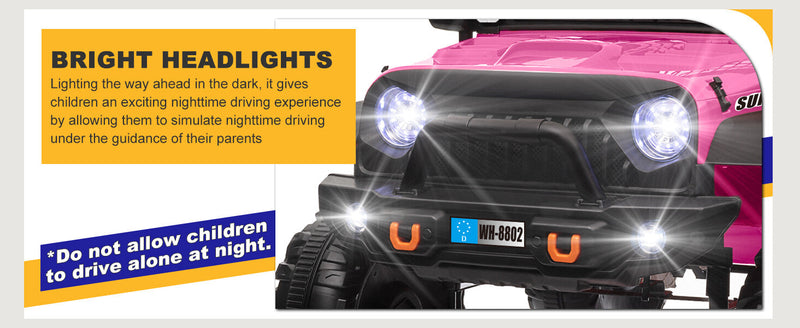 12V Electric Kids Ride-On Truck with Remote Control and 2 Seats