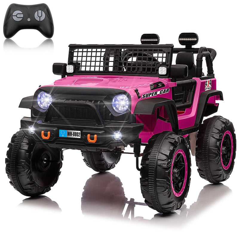 12V Electric Kids Ride-On Truck with Remote Control and 2 Seats