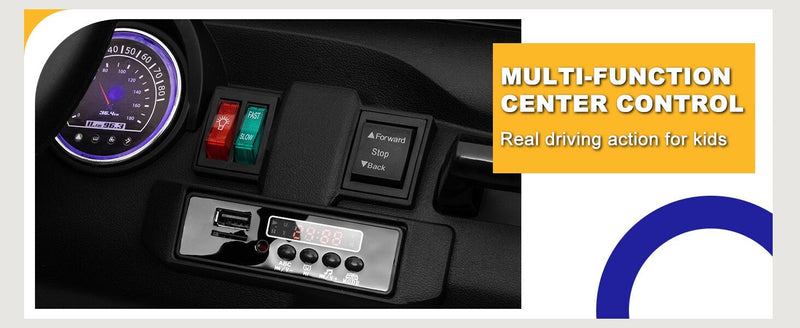 12V Electric Kids Ride-On Truck with Remote Control and 2 Seats, Green