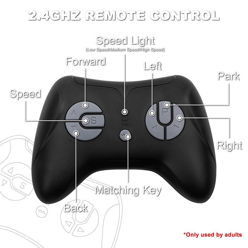 12V Electric Kids Ride-On Truck with Remote Control and 2 Seats, Green