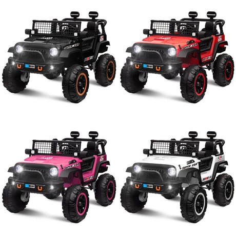 Kids 24V Electric Ride-On Truck with 2WD/4WD Switch and Dual Seats