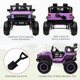 24V Kids Electric Ride-On Truck with Switchable 4WD/2WD and 2 Seater