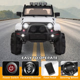12V Kids Ride-On Jeep Truck Car with Remote Control and 3 Speed Settings