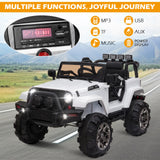 12V Kids Ride-On Jeep Truck Car with Remote Control and 3 Speed Settings