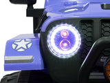 12V Electric Ride-On Jeep Truck for Kids with 2 Seats, 3 Speeds, and Remote Control, Blue