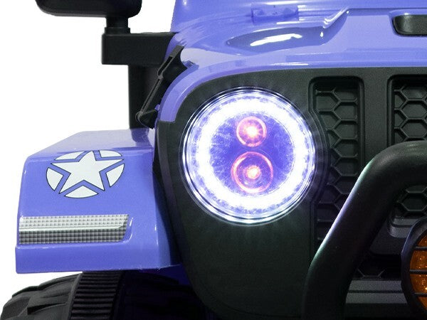 12V Electric Ride-On Jeep Truck for Kids with 2 Seats, 3 Speeds, and Remote Control, Blue