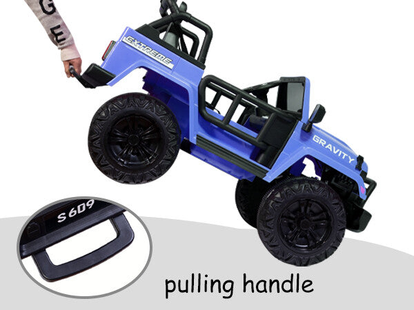 12V Electric Ride-On Jeep Truck for Kids, 2-Seater with 3 Speeds and Remote Control